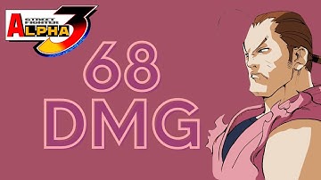 Street Fighter Alpha 3: Dan 68 Damage V-Ism Corner Combo