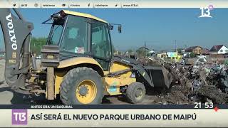 Parque urbano de Maipú: áreas verdes donde antes había un basural
