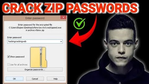 How hackers crack ZIP files password? Too EASY! (Educational Purposes ONLY!)