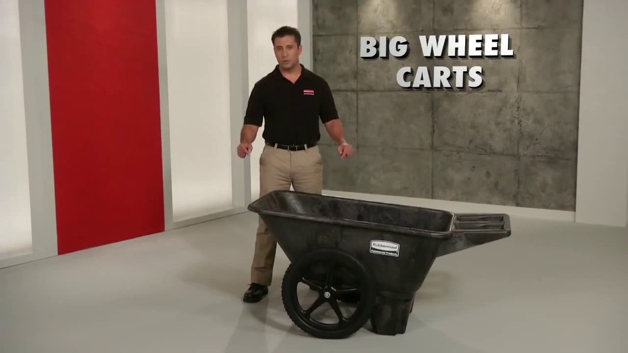 Rubbermaid Big Wheel Garden Cart, Black, 7.5 cu. ft. - Wilco Farm Stores