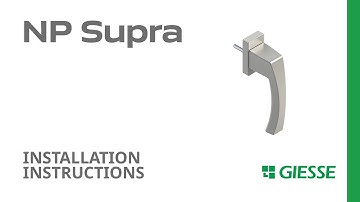 NP Supra window handle - Instructions | Giesse
