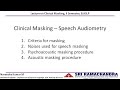 Clinical masking speech audiometry