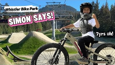 simon says MTB in whistler - 7yrs old
