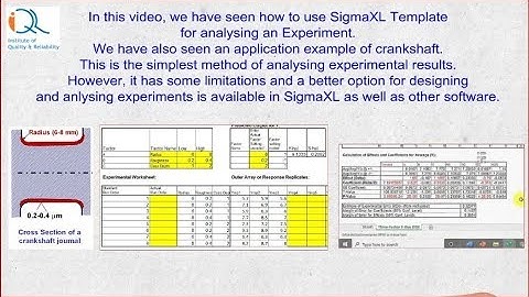 DOE-4:Case Study in Design of Experiments to maximize fatigue strength of Crankshaft