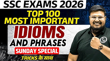 SSC Foundation English 2026 | Important Idioms and Phrases | SSC CGL, CHSL, CPO, MTS | Bhragu Sir