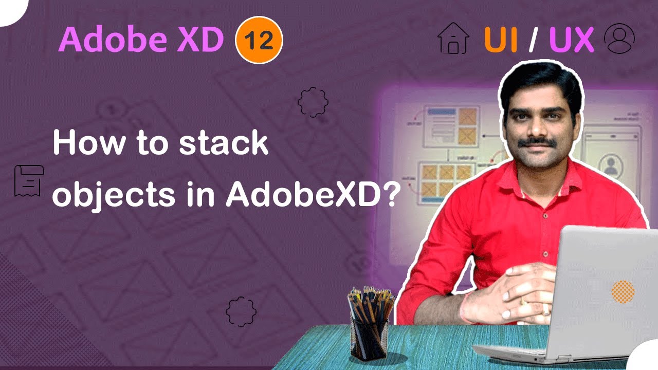 How to Stack objects in Adobe XD - Adobe XD Tutorial 12 🚀 - YouTube