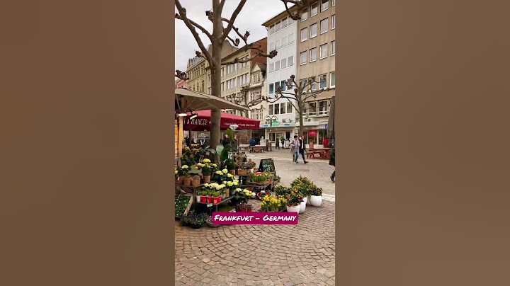Walking around Frankfurt, Germany