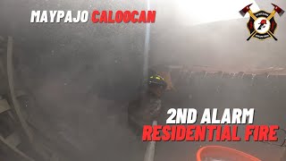 2nd Alarm Residential Fire@Marcella St Maypajo Caloocan | Iverson Fire Rescue Volunteer |22/04/2024