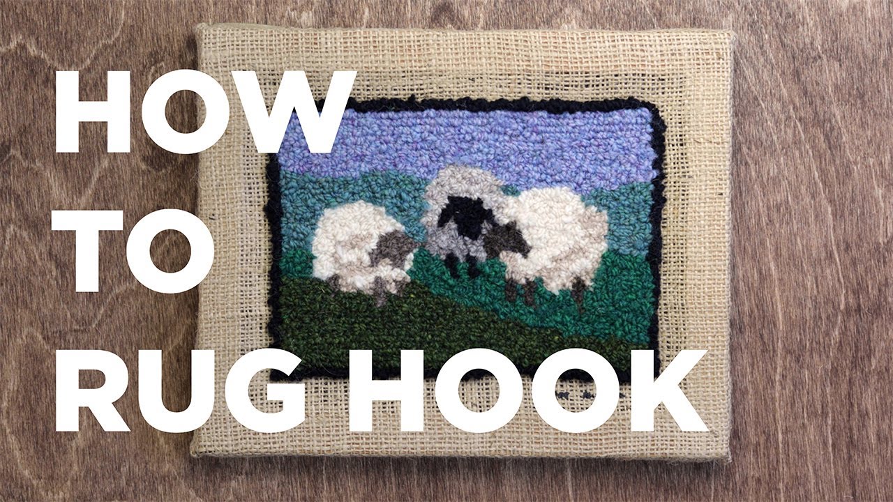 HOW TO RUG HOOK (Traditional Rug Hooking Kit) 
