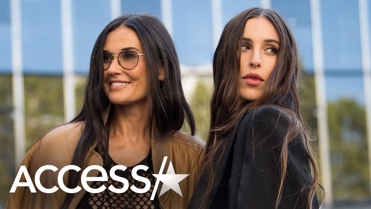 Demi Moore & Scout Willis Rock Stylish Mother-Daughter Looks At Paris Fashion Week
