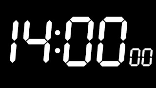 Celebrity 14 Minute Countdown Timer - White Big Digit (Black Background) /14 Minute Timer(No mid-video ads) Wealth