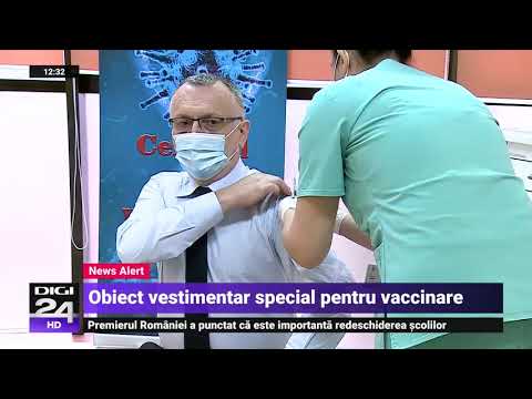 Cămașa inedită cu care a venit la vaccinare ministrul Sorin Cîmpeanu - Digi24