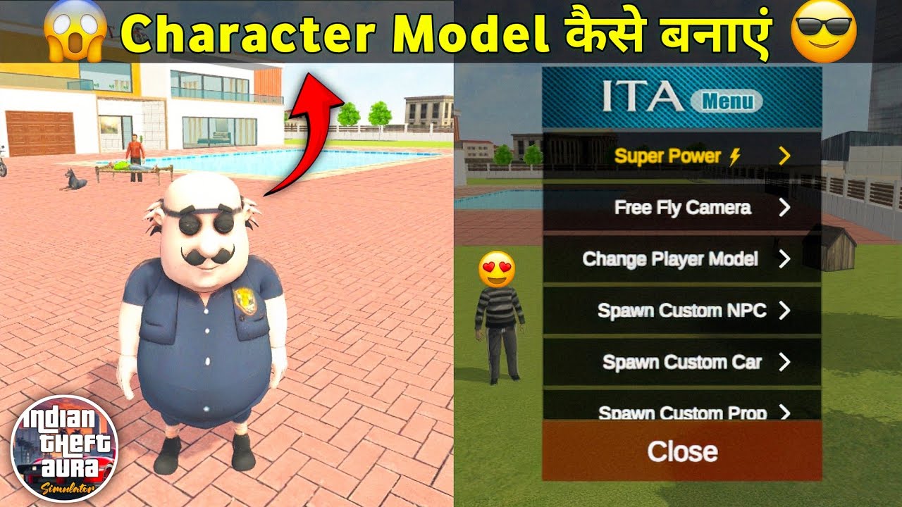 How To Create Your Favorite Character 😍 In Indian Theft Aura Game | khud ka character kese banaye?