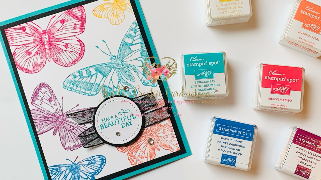 Stampin’ Up! Multi Colored Butterfly Bouquet Card Featuring the ...