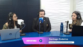 Santiago Enderica, presidente Federación Ecuatoriana De Natación.