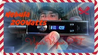 SXK Nebula 200 watts TC Box Mod  Full Review