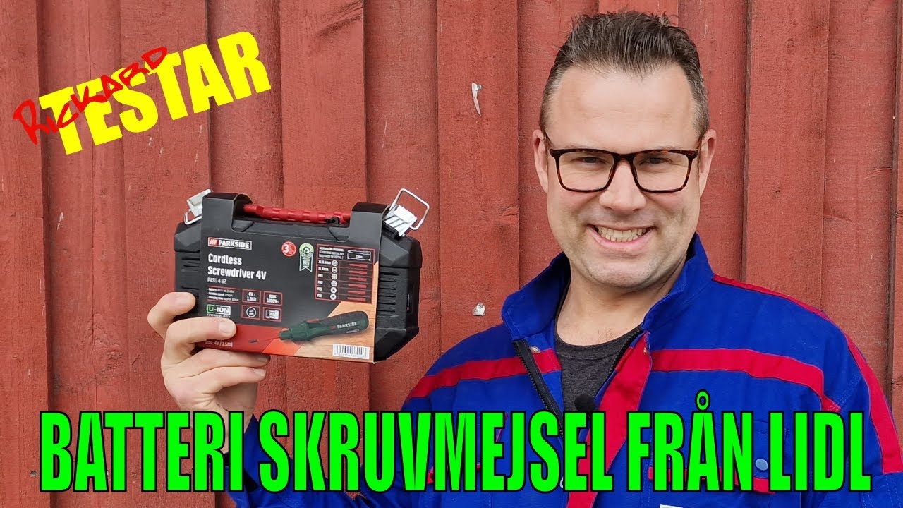 Testar batteridriven skruvmejsel från lidl