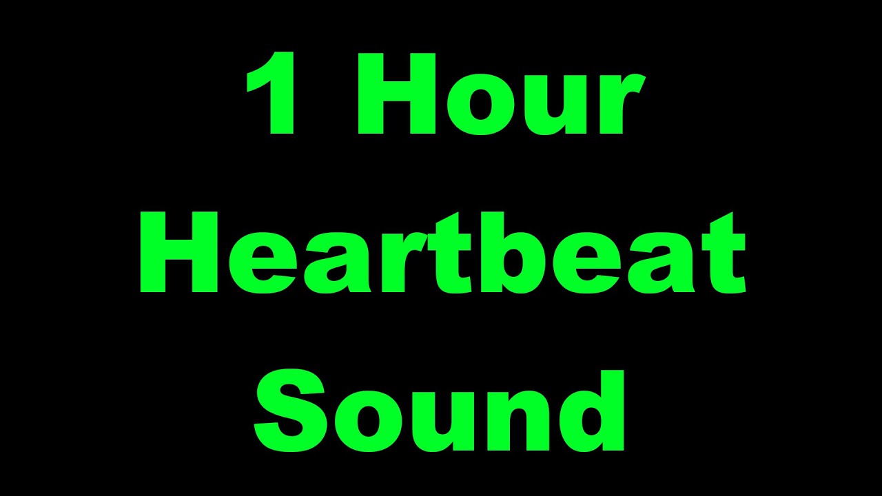 Heartbeat Sound 1 Hour Dark Screen | Heartbeat sounds for sleeping
