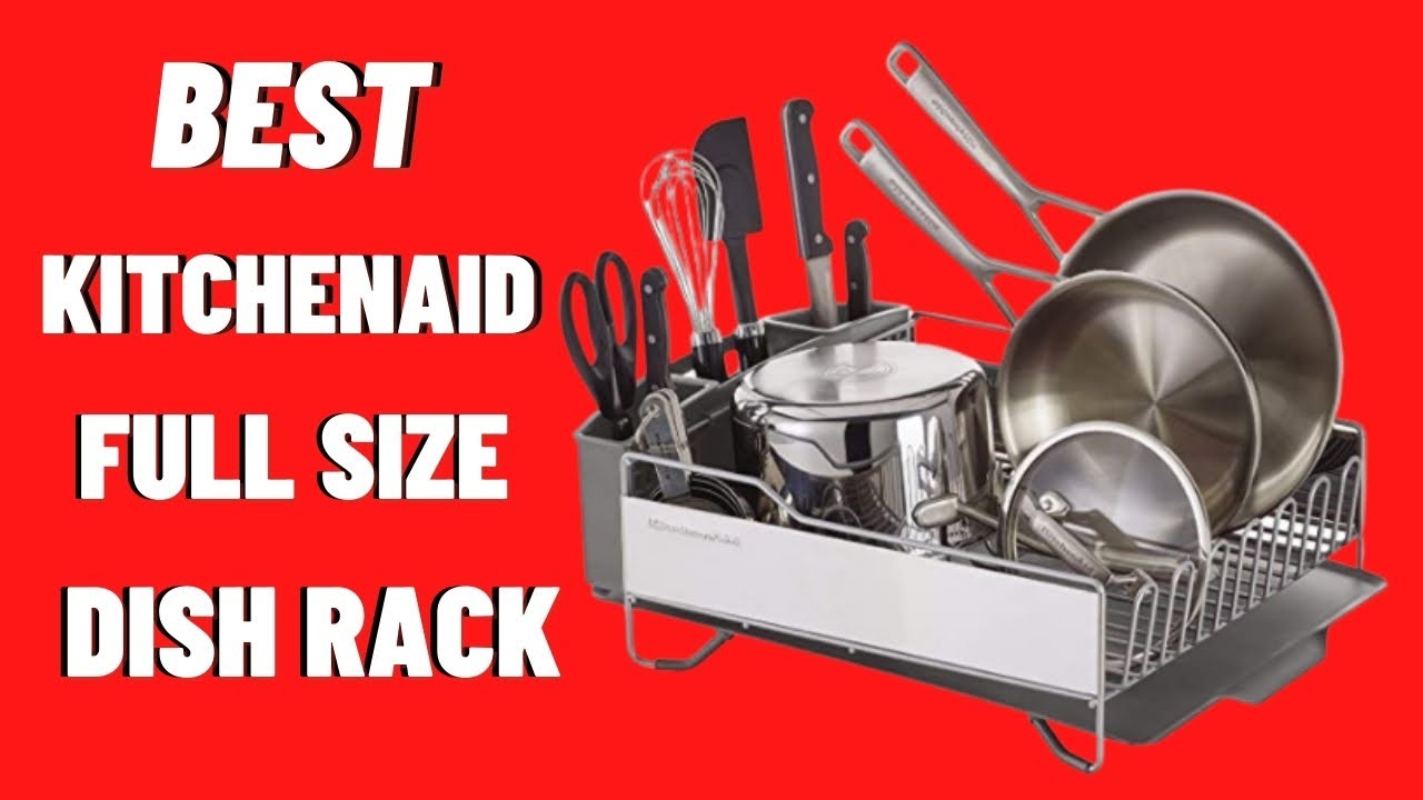 KitchenAid Full Size Dish Rack, Light Grey [Video] [Video] in 2023