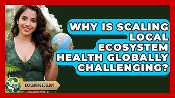Why Is Scaling Local Ecosystem Health Globally Challenging? - Explaining Ecology
