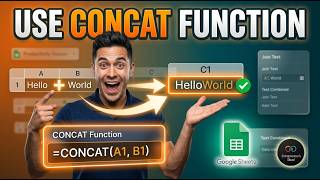 Use CONCAT Function In Google Sheets [Fast-Track]