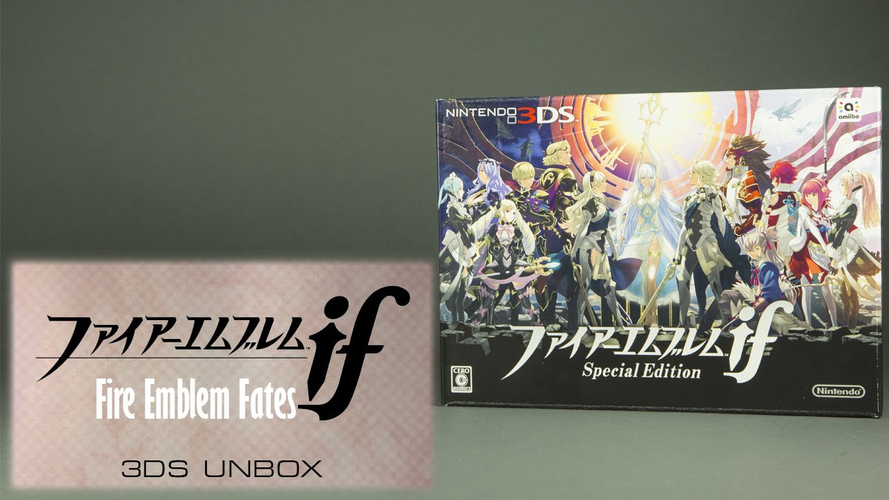 3ds Fire Emblem If Fire Emblem Fates Special Edition Unboxing Youtube