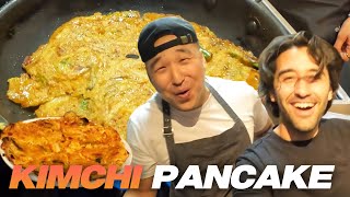 Easy Kimchi Pancake with Special Guests!!