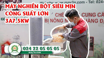 Máy nghiền bột siêu mịn công suất lớn 3A7,5Kw | Máy nghiền bột ngũ cốc, thuốc bắc, trà xanh 70KG/H