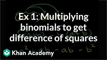 Example 1: Multiplying binomials to get a difference of squares | Algebra I | Khan Academy
