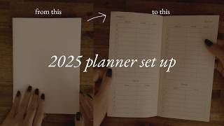 cutting down + printing on midori A5 ✷ diy 2025 planner set up