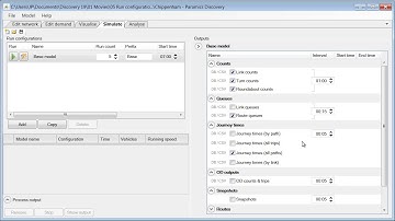 Run Configurations (Paramics Discovery 19)