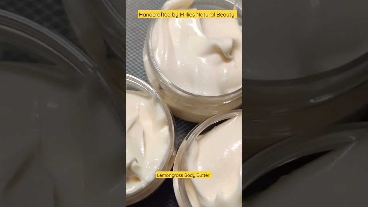Lemongrass Body Butter | Handcrafted Body Butter | Best for Winter Season | Millies Natural Beauty