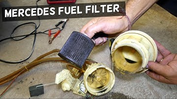 MERCEDES W211 E CLASS FUEL FILTER REMOVAL REPLACEMENT E200 E230 E240 E280 E320 E350 E500 E550 E55