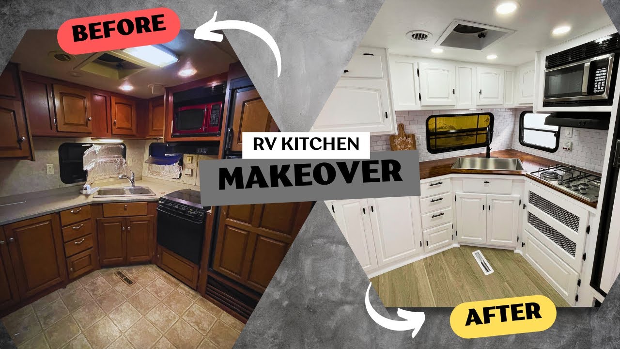 RV Kitchen Remodel | Satisfying Transformation from Start to Finish ...