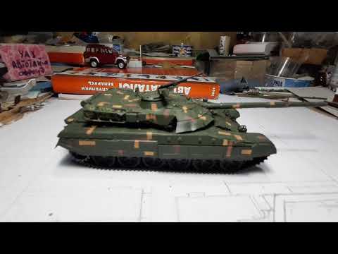 Видео: Конверсия №2 модель танка Т 72 120 (AVD T-72) М=1-43