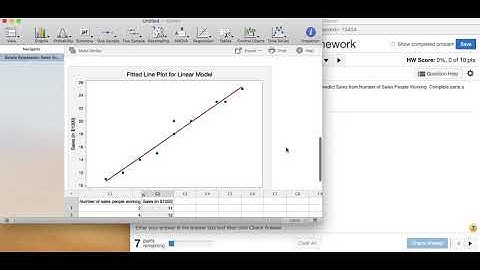 Using Minitab to Make a Scatterplot, Find a Linear Model, and Find r