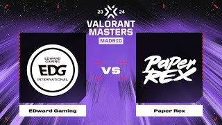 EDward Gaming vs Paper Rex | Карта 2 | VALORANT Champions Tour 2024: Masters Madrid