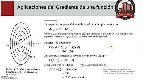 10 Aplicaciones de las propiedades del gradiente