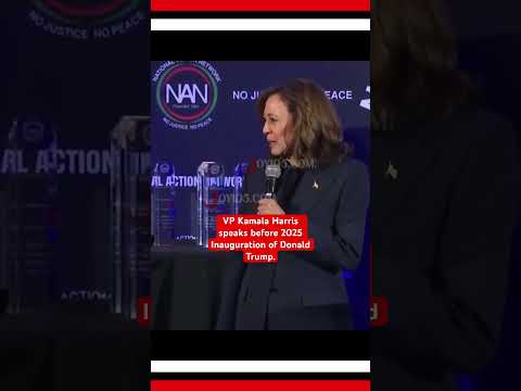 Kamala Harris Speaks Ahead Of 2025 Inauguration Of Trump Religion Trump Inauguration