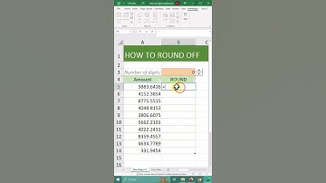 How to Round Numbers in Excel - ROUND Function #excel #excelshorts #exceltips