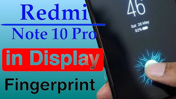 Redmi Note 10 pro me in display fingerprint lock Kaise lagaye/how to display fingerprint in redmi me