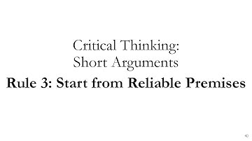 Short Arguments Rule 3