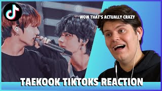 Gay Guy Reacts to SUS TAEKOOK TikToks! (Taehyung & Jungkook BTS)