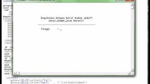 hitung berat ideal pascal