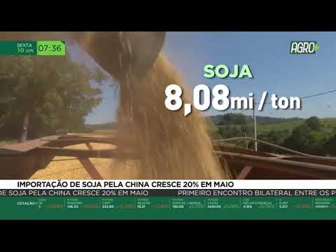 Importação de soja pela China cresce 20% em maio | AgroMais
