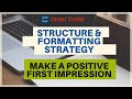 Structure and Formatting Strategy