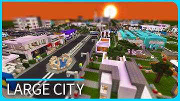 Minecraft PE Maps - Large Modern UKS City with Download - MCPE 1.1 / 1.1.5 / 1.0