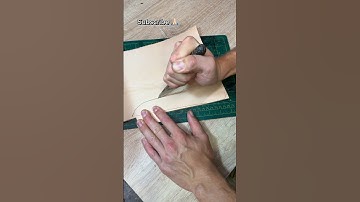 Making a leather knife sheath #shorts #asmr #handmade #shortvideo #knife #howtomake #leather #new