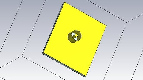 Design and Simulation Of Patch Antenna with Coaxial feed in CST f=5.6Ghz