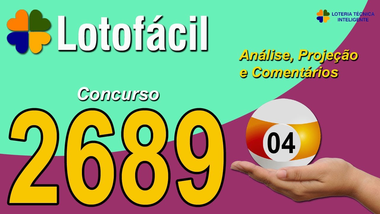 ANÁLISE E PROJEÇÃO PARA O CONCURSO 2689 DA LOTOFÁCIL